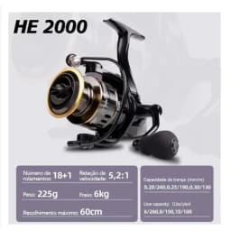 Molinete Para Pesca Em Mar Corpo Em Liga De Metal E Carretel De Alta Capacidade Ideal Para Pesca Costeira E Embarcação