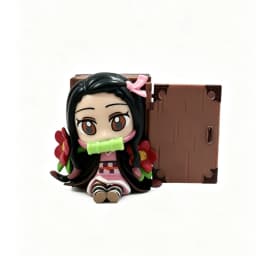 #Demon Slayer Tanjiro Kamado Nezuko anime cartoon figure blind box creative personalized statue model ornament surprise gift box