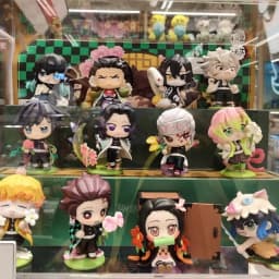 #Demon Slayer Tanjiro Kamado Nezuko anime cartoon figure blind box creative personalized statue model ornament surprise gift box