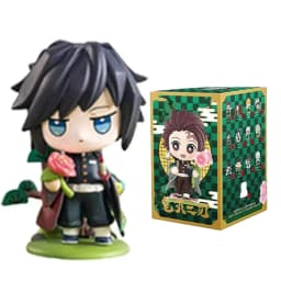 #Demon Slayer Tanjiro Kamado Nezuko anime cartoon figure blind box creative personalized statue model ornament surprise gift box