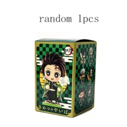 #Demon Slayer Tanjiro Kamado Nezuko anime cartoon figure blind box creative personalized statue model ornament surprise gift box