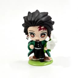 #Demon Slayer Tanjiro Kamado Nezuko anime cartoon figure blind box creative personalized statue model ornament surprise gift box