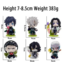 #Demon Slayer Tanjiro Kamado Nezuko anime cartoon figure blind box creative personalized statue model ornament surprise gift box