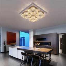 Crystal Led Ceiling Light 3 Side Crystal Chandeliers Changeable Lamp Home Decor Nordic Indoor Lighting Fixtures for Living Room