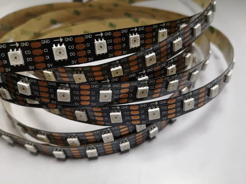 APA102 Strip, 1m/3m/5m 30/60/72/96/144 LEDs/Pixels/m Smart LED Pixel Strip, DATA and CLOCK Separately DC5V IP30/IP65/IP67