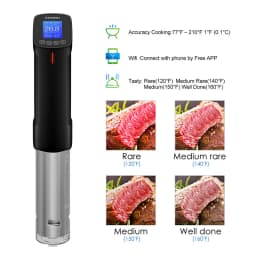 INKBIRD EU Plug Vacuum Sous Vide Cooker Immersion Circulator Accurate Cooking WI-FI Control 1000W Heater Accurate Temperature