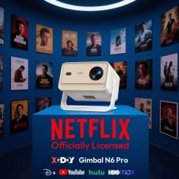 XGODY Projector A6/N6 Pro 700ANSI Netflix Officially 4K Smart Android TV Whale OS 32GB ROM Home Theater