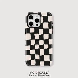 Magnetic Case For iphone 16 15 14 13 12 11 Pro Max Plus For Magsafe Wireless Charging Cases Fashion Grid Pattern Cover