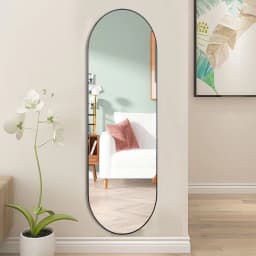 Voltsify Modern Oval Metal Full Length Wall Mirror for Living Room ,40cm W x 150cm H
