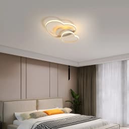 LED Ceiling Light, Golden Heart Ceiling Lamp Modern, Dimmable 3000K-6500K Lamp with Remote Control for Bedroom, Dining Room