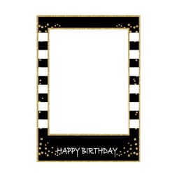 1 16 18 21 30 35 40 50 60 Birthday Photo Booth Frame Kids Adult Birthday Party Decoration Paper Happy Birthday Photo Props Frame