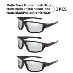 VIVIBEE Men Photochromic Sunglasses Black Sports Goggles Women Color Changing Polarized Driving 2026 Discoloration Sun Glasses