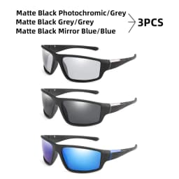 VIVIBEE Men Photochromic Sunglasses Black Sports Goggles Women Color Changing Polarized Driving 2026 Discoloration Sun Glasses