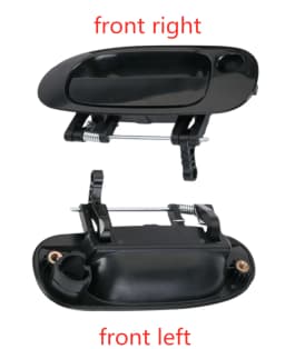 Exterior Door Handle for Mitsubishi Carisma, Front, Rear, Left, Right, Black Space Star, 1998-2002