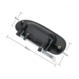 Exterior Door Handle for Mitsubishi Carisma, Front, Rear, Left, Right, Black Space Star, 1998-2002