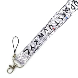 Alphabet letters Keychain Lanyards Id Badge Holder ID Card Pass Gym Mobile Phone Badge Holder Key Straps