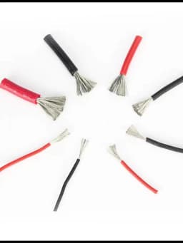 1M Black 1M Red Silicone Wire 6 10 12 14 16 18 20 22 24 AWG Flexible Tinned Copper Electronic Cables For RC Airplane Car Drone
