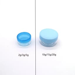 10pcs 2g/3g/5g/10g/15g/20g Empty Plastic Clear Cosmetic Jars Makeup Container Lotion Bottle Vials Face Cream Sample Pots Gel Box