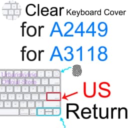 Keyboard Cover for iMac Magic A3118 A3119 A3203 A2449 A2450 A2520 A1644 A1843 A1314 A1243 Bluetooth Silicone Protector Skin Case