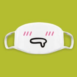 Super Cute Expression Smile Breathable Mouth Face Mask For Korean Black Kpop Unisex Kawaii Face Mouth Muffle Mask Cotton Anime
