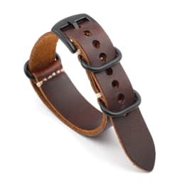 Crazy Horse Leather Watchband 20mm 22mm 24mm Vintage Coffee Brown Cowhide Strap for Men Women Wristbands Watch Replacement