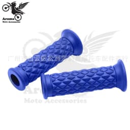 16 Colors Available Brown Red Black Hot Retro Cafe Racer Parts 22MM 25MM Rubber Motorbike Grip for Honda Suzuki Yamaha Harley So