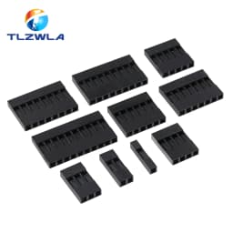 Dupont Plastic Shell Plug 2.54mm Single Row Dupont Connector 1P/2P/3P/4P/5P/6P/7P/8P/9P/10P Housing