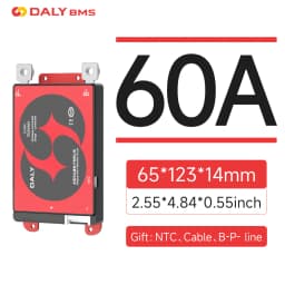 Daly BMS Lifepo4 4S 12V with NTC 4S BMS Protection Circuit 20A 40A 60A 100A 150A 200A 12V 24V 36V 48V 60V 72V BMS Battery
