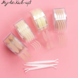 600Pcs/Box Big Eyelid Tape Sticker Double Fold Self Adhesive Eyelid Tape Stickers S/L Makeup Clear Beige Invisible Tool