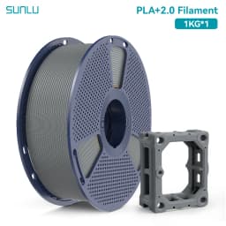 SUNLU PLA + 2.0 1.75mm 1KG,Ultra-Tough (19.8KJ/m² Impact),2-3X Stronger,Fast Printing 300mm/s,High Speed 3D Printer Filament