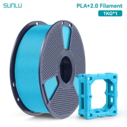 SUNLU PLA + 2.0 1.75mm 1KG,Ultra-Tough (19.8KJ/m² Impact),2-3X Stronger,Fast Printing 300mm/s,High Speed 3D Printer Filament