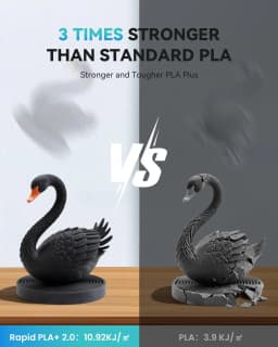 SUNLU PLA + 2.0 1.75mm 1KG,Ultra-Tough (19.8KJ/m² Impact),2-3X Stronger,Fast Printing 300mm/s,High Speed 3D Printer Filament