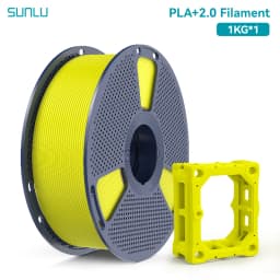 SUNLU PLA + 2.0 1.75mm 1KG,Ultra-Tough (19.8KJ/m² Impact),2-3X Stronger,Fast Printing 300mm/s,High Speed 3D Printer Filament