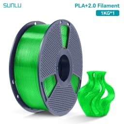 SUNLU PLA + 2.0 1.75mm 1KG,Ultra-Tough (19.8KJ/m² Impact),2-3X Stronger,Fast Printing 300mm/s,High Speed 3D Printer Filament