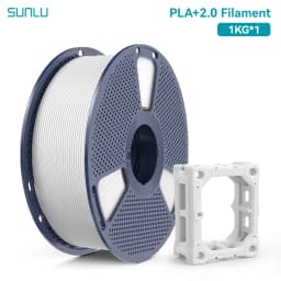 SUNLU PLA + 2.0 1.75mm 1KG,Ultra-Tough (19.8KJ/m² Impact),2-3X Stronger,Fast Printing 300mm/s,High Speed 3D Printer Filament