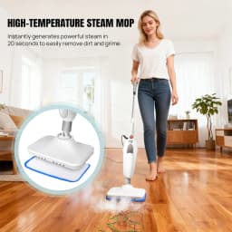 Electric Steam Mop With 400ml Water Tank,Fast Heating, High Steam Output, Cleans All Types Of Floors And Windows, Carpets