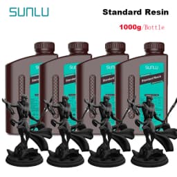 SUNLU 4KG ABS-Like/ Standard / Water-Wash 3D Resin 405nm UV Resin For Most SLA/DLP/LCD 3D Printer Material UV Sensitive 1kg