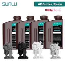 SUNLU 4KG ABS-Like/ Standard / Water-Wash 3D Resin 405nm UV Resin For Most SLA/DLP/LCD 3D Printer Material UV Sensitive 1kg