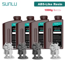 SUNLU 4KG ABS-Like/ Standard / Water-Wash 3D Resin 405nm UV Resin For Most SLA/DLP/LCD 3D Printer Material UV Sensitive 1kg