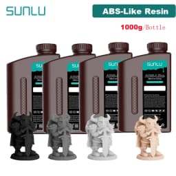 SUNLU 4KG ABS-Like/ Standard / Water-Wash 3D Resin 405nm UV Resin For Most SLA/DLP/LCD 3D Printer Material UV Sensitive 1kg