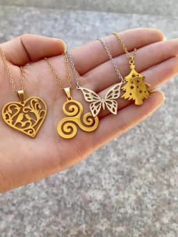 Stainless Steel 12 Zodiac Constellation Necklaces Letter Aquarius Aries Gemini Pisces Leo Sagittarius Pendant Necklace for Women