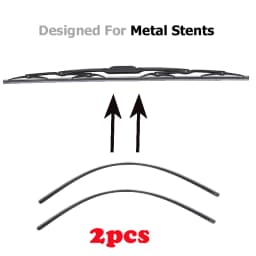 2PCS 6mm/8mm Car Auto Rubber Strip Refills For Metal Wiper Blades Windshield 14" 16" 22" 24" 26" Vehicle Insert Soft Refill