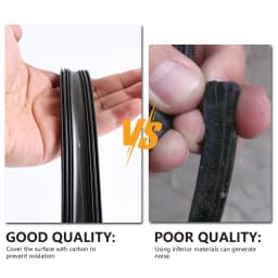2PCS 6mm/8mm Car Auto Rubber Strip Refills For Metal Wiper Blades Windshield 14" 16" 22" 24" 26" Vehicle Insert Soft Refill
