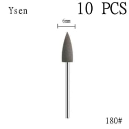 6pcs/set Rubber Silicon Nail Drill Milling Cutter for Manicure Bit Flexible Polisher Machine Electric Nail File Art Tools