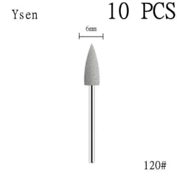 6pcs/set Rubber Silicon Nail Drill Milling Cutter for Manicure Bit Flexible Polisher Machine Electric Nail File Art Tools