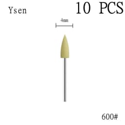 6pcs/set Rubber Silicon Nail Drill Milling Cutter for Manicure Bit Flexible Polisher Machine Electric Nail File Art Tools