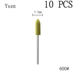 6pcs/set Rubber Silicon Nail Drill Milling Cutter for Manicure Bit Flexible Polisher Machine Electric Nail File Art Tools