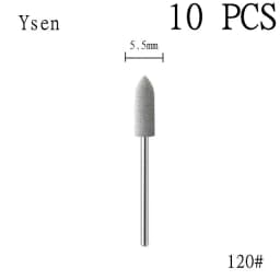 6pcs/set Rubber Silicon Nail Drill Milling Cutter for Manicure Bit Flexible Polisher Machine Electric Nail File Art Tools