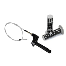 ZSDTRP 7/8'' CNC Aluminum Twist Throttle Handle Grip + Cable Replacement For Dirt Bike Quad ATV Pit 50cc 125cc 150cc 250cc