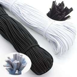 1/2/3/4/5mm High-Quality Round Elastic Band Cord Elastic Rubber White Black Stretch Rubber For Sewing Garment DIY Accessories